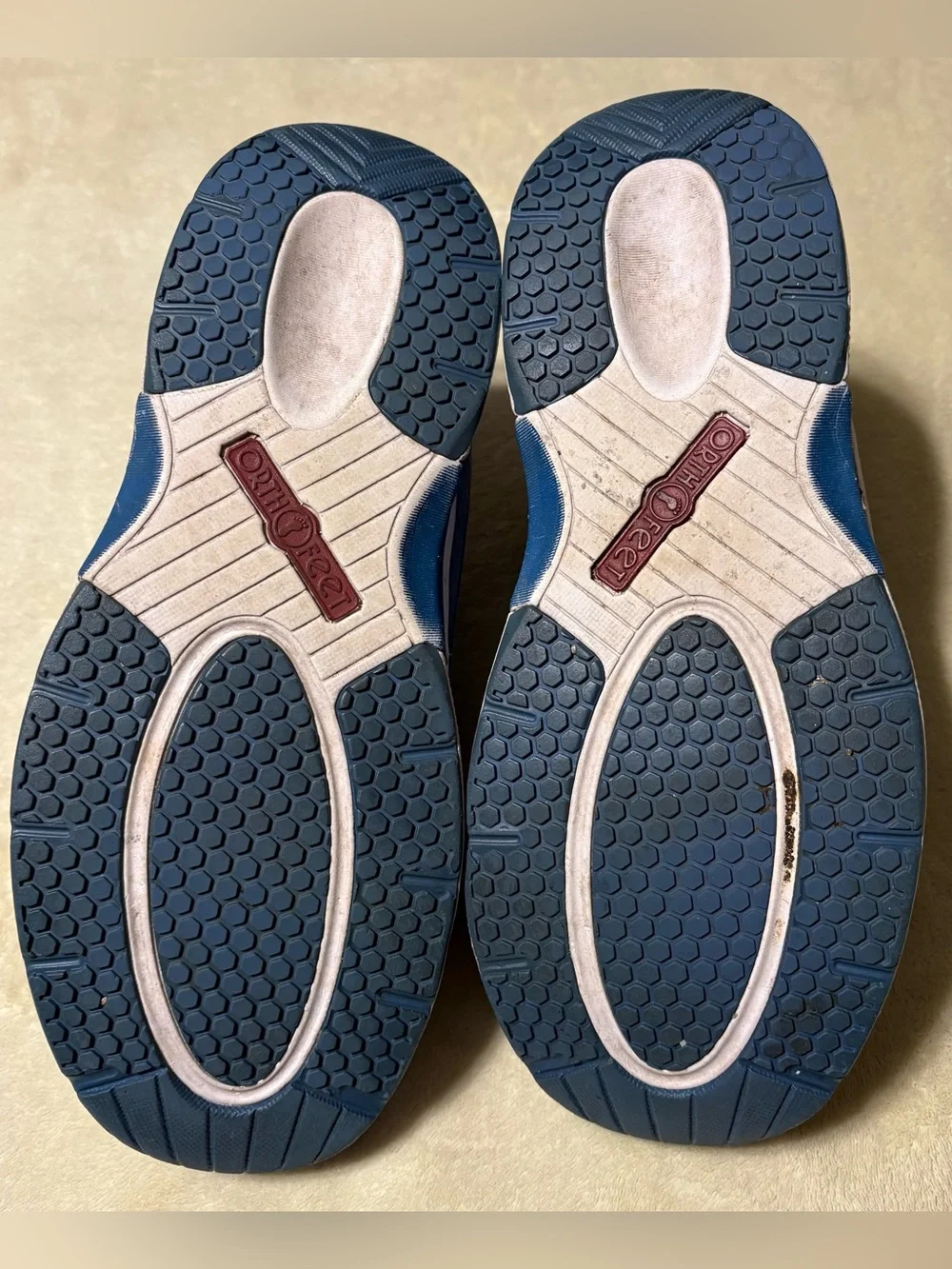 Women's Blue Knit Athletic Sneakers - Lightweight Comfort